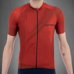 Carnac Men's Brosse Short Sleeve Jersey / Red -Bikes Happy Store CLCABSSJR P3
