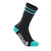 Carnac Stripe Perform Cycling Socks / Black & Teal -Bikes Happy Store CLCASTRPCSBTE P1