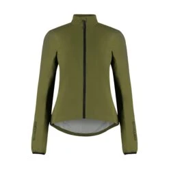 Carnac Women's Olive Waterproof Cycling Rain Jacket