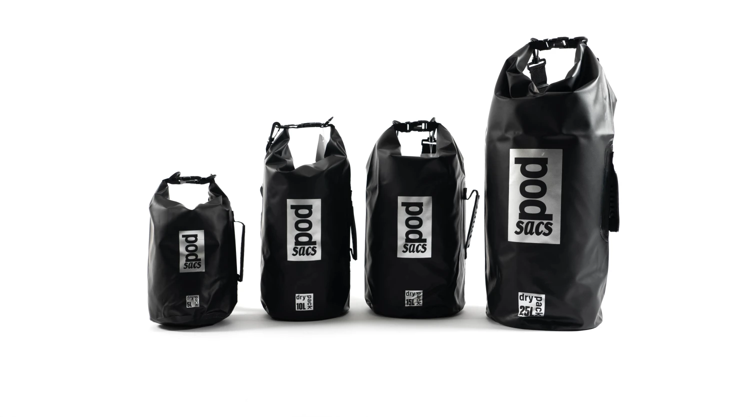 PODSACS Roll Top Waterproof Dry Bag 3 PODSACS Roll Top Waterproof Dry Bag