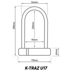 Zefal K-Traz U17 Bicycle U-Lock 9 Zefal K-Traz U17 Bicycle U-Lock -Bikes Happy Store zl350 01